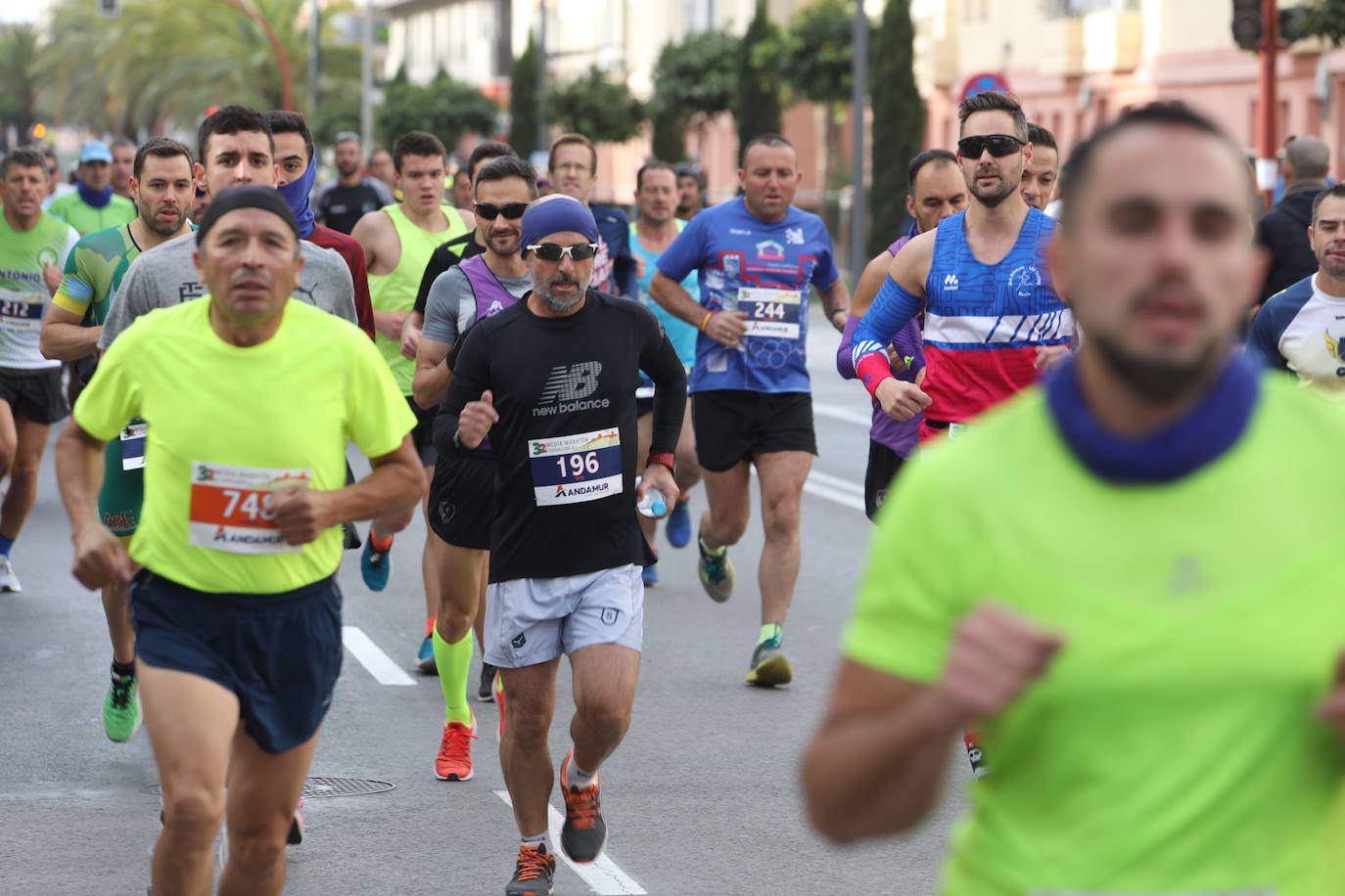 El atleta marroquí, del Unión Guadalajara, se lleva la 'media' de la Ciudad del Sol; Wafiya Benali, del CA Nogalte, triunfó en la prueba femenina