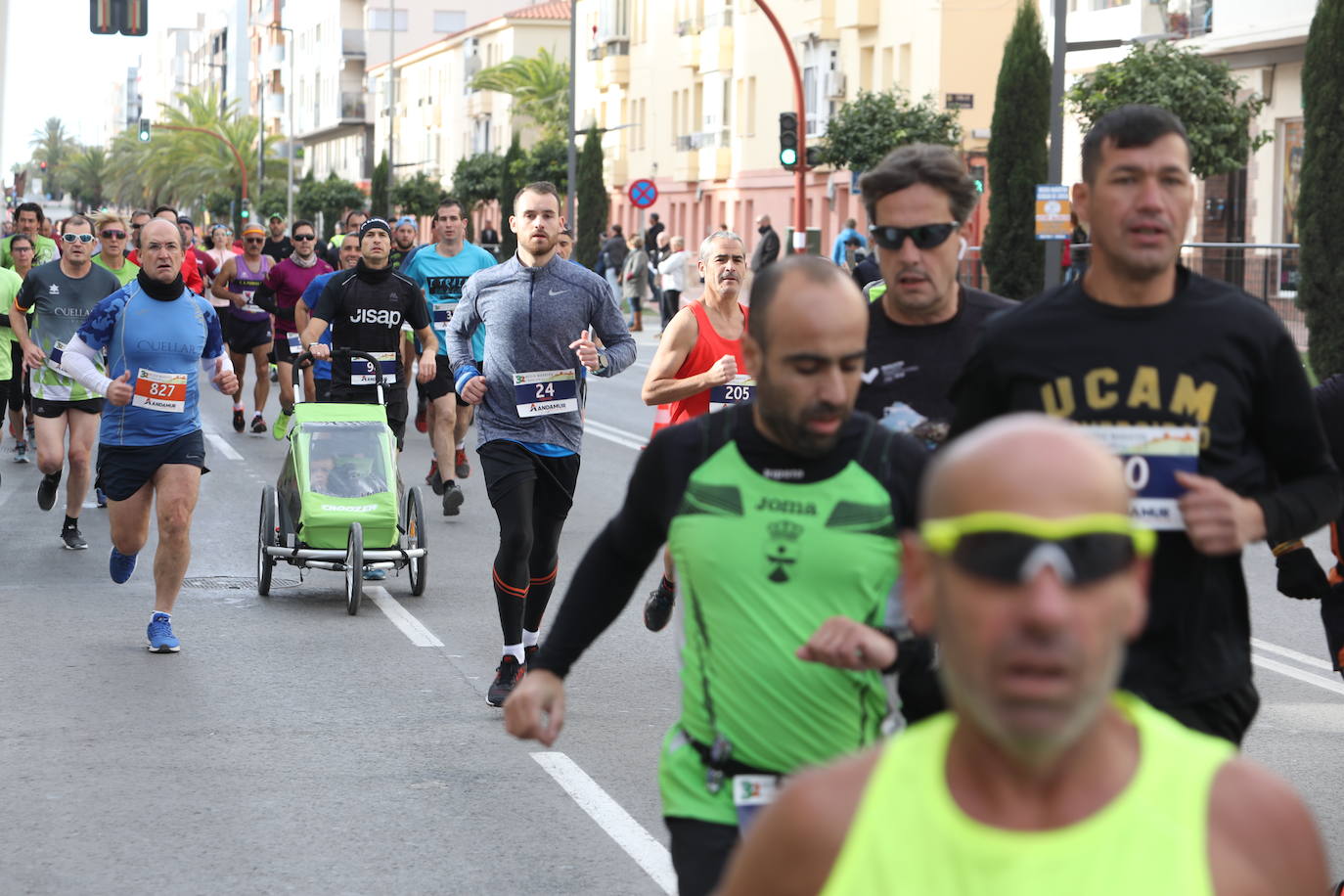 El atleta marroquí, del Unión Guadalajara, se lleva la 'media' de la Ciudad del Sol; Wafiya Benali, del CA Nogalte, triunfó en la prueba femenina