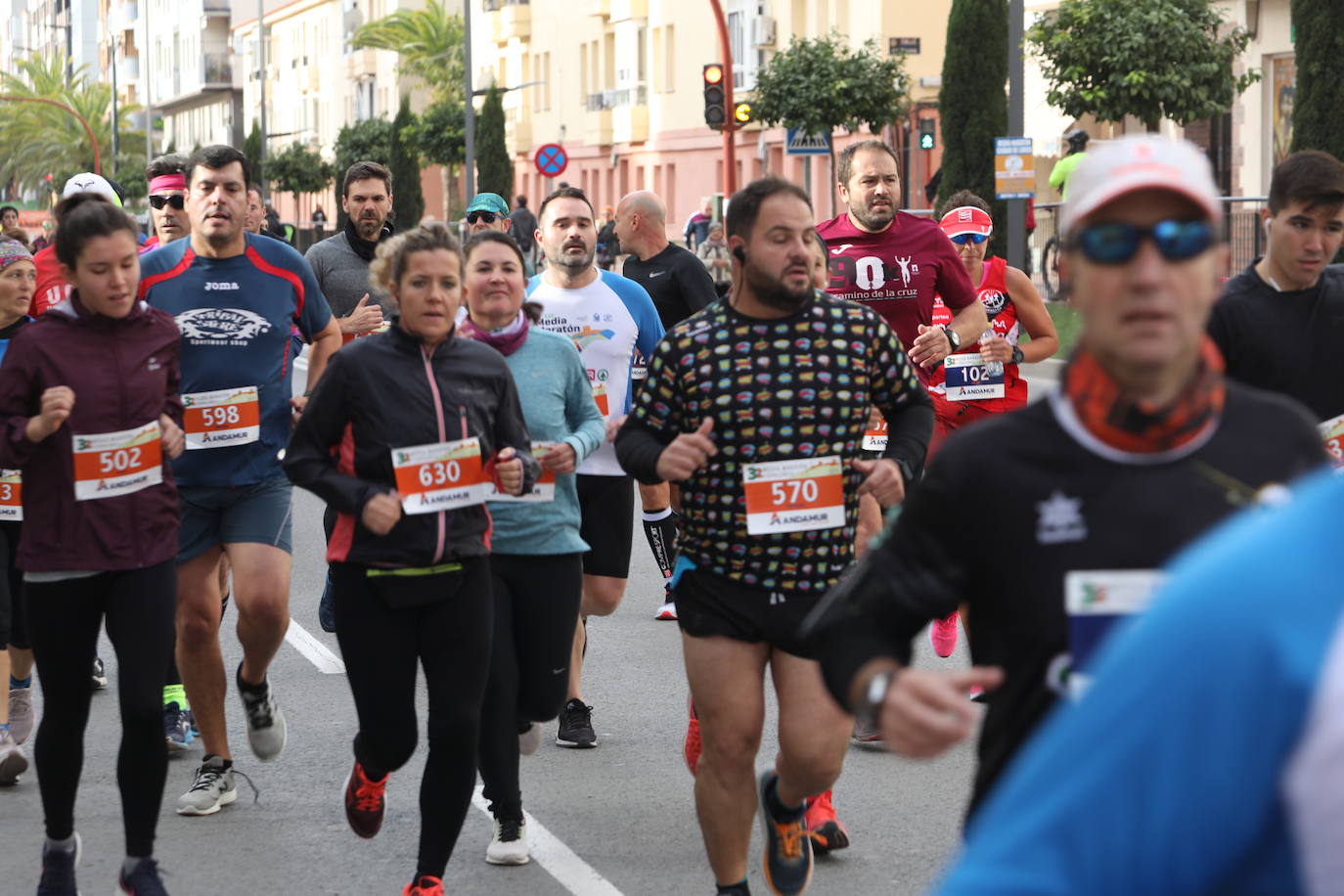 El atleta marroquí, del Unión Guadalajara, se lleva la 'media' de la Ciudad del Sol; Wafiya Benali, del CA Nogalte, triunfó en la prueba femenina