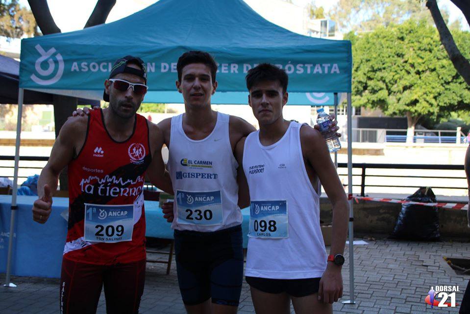 El atleta de la UCAM completa los 6 kilómetros en 19:09 minutos, por los 23:04 de la corredora del Bitec Tri Impulso