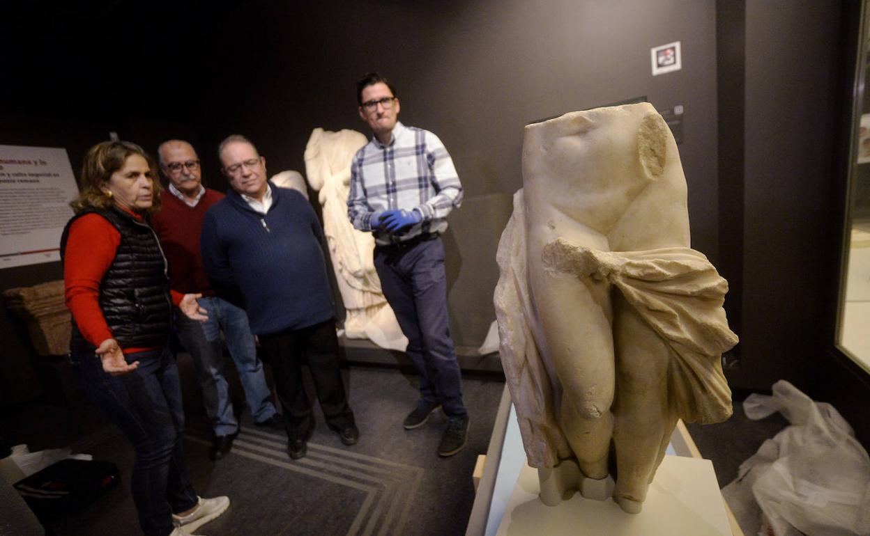 La escultura de la 'Venus de Bullas', en el Museo Arqueológico de Murcia.