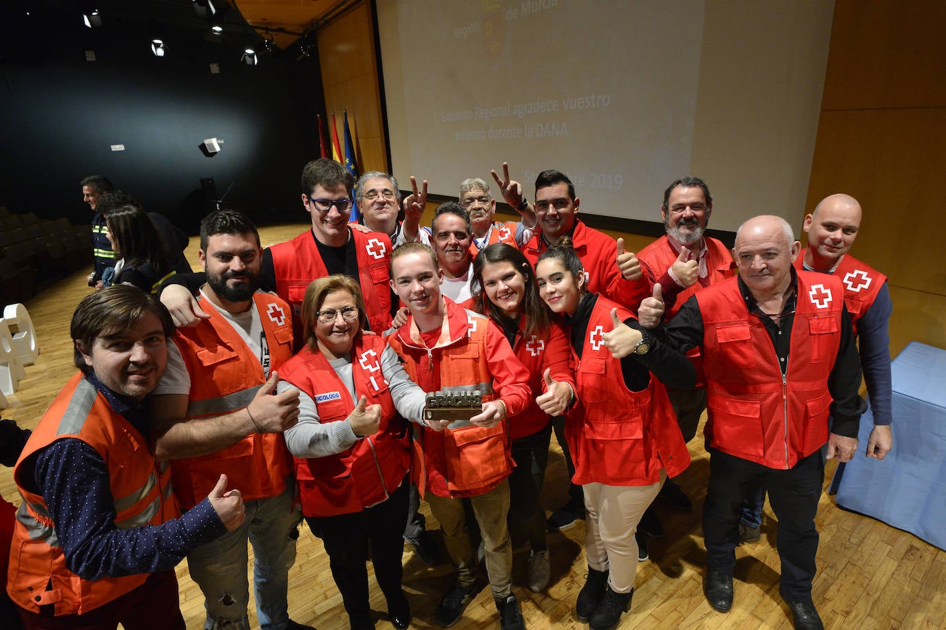 Reconocimiento a las 35 entidades y organismos que participaron en la gestión del episodio de gota fría del pasado septiembre.