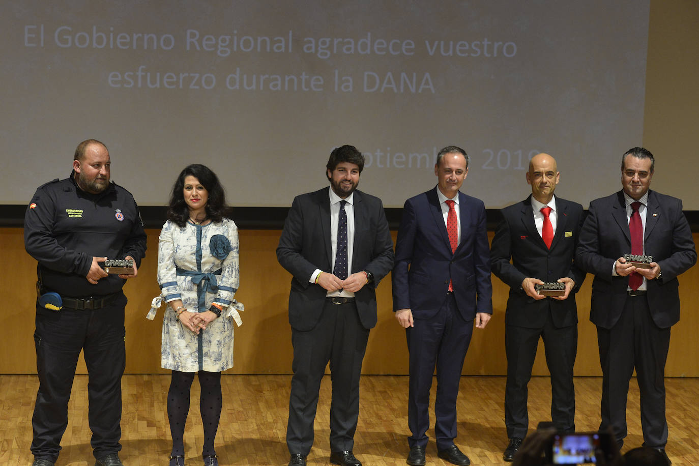 Reconocimiento a las 35 entidades y organismos que participaron en la gestión del episodio de gota fría del pasado septiembre.