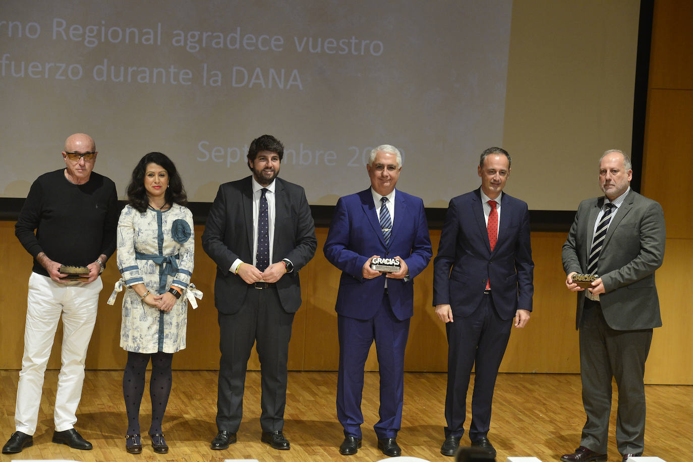 Reconocimiento a las 35 entidades y organismos que participaron en la gestión del episodio de gota fría del pasado septiembre.