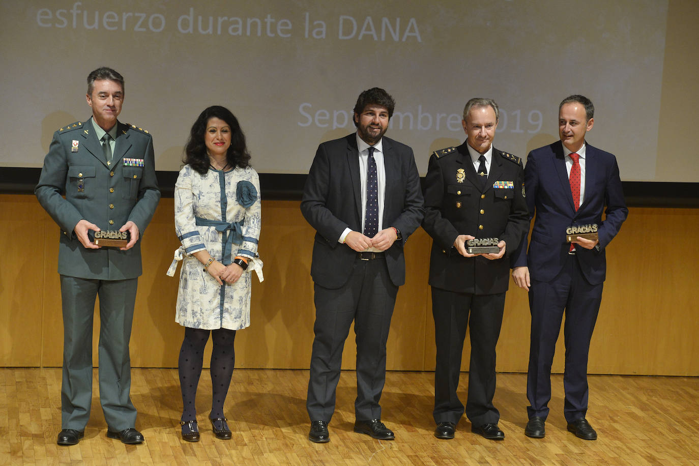 Reconocimiento a las 35 entidades y organismos que participaron en la gestión del episodio de gota fría del pasado septiembre.