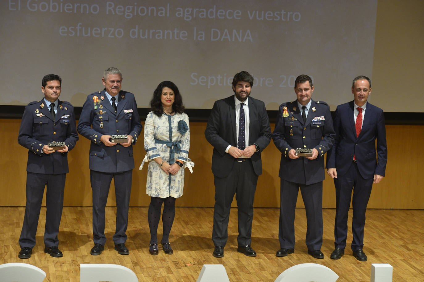 Reconocimiento a las 35 entidades y organismos que participaron en la gestión del episodio de gota fría del pasado septiembre.