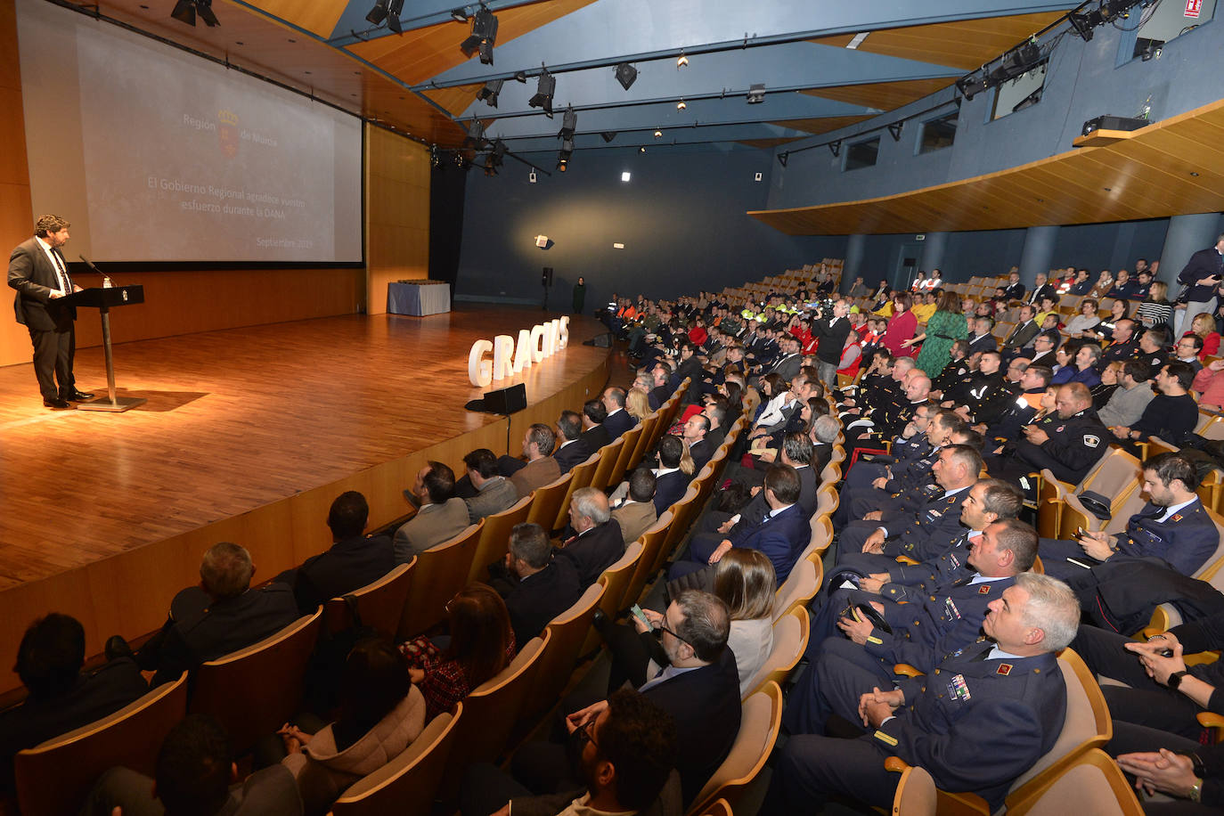 Reconocimiento a las 35 entidades y organismos que participaron en la gestión del episodio de gota fría del pasado septiembre.