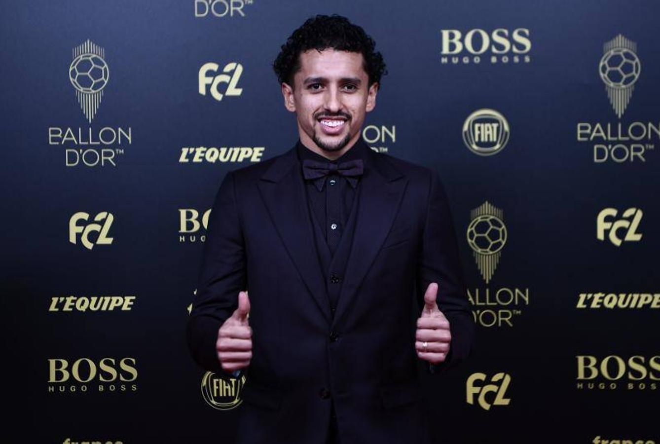 El defensa brasileño del PSG Marquinhos.