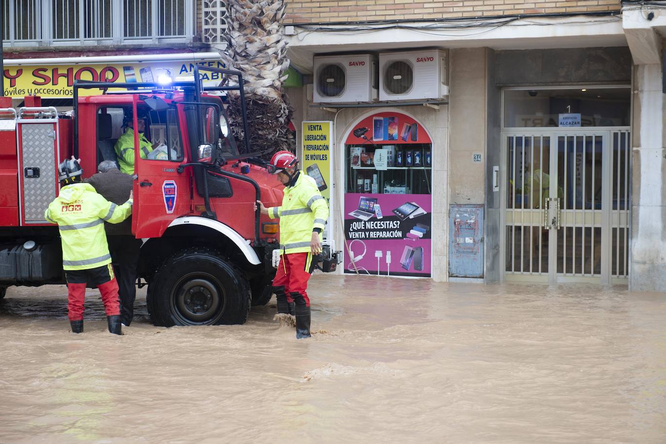 Fotos: Los arrastres del campo de Cartagena anegan Los Alcázares