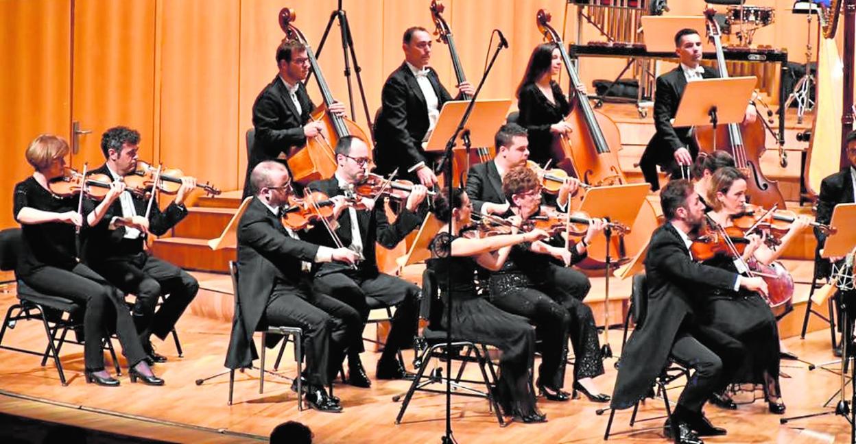 Parte de la Orquesta Sinfónica de la Región de Murcia en una de sus últimas actuaciones. 