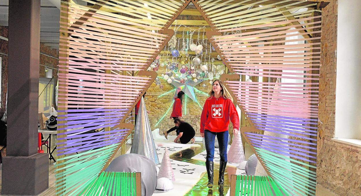 Una de las creaciones que forma parte de la exposición Salones Navideños. 