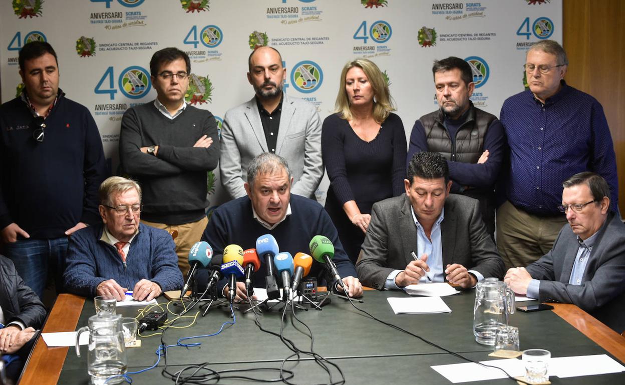 Rueda de prensa de Scrats, este miércoles.