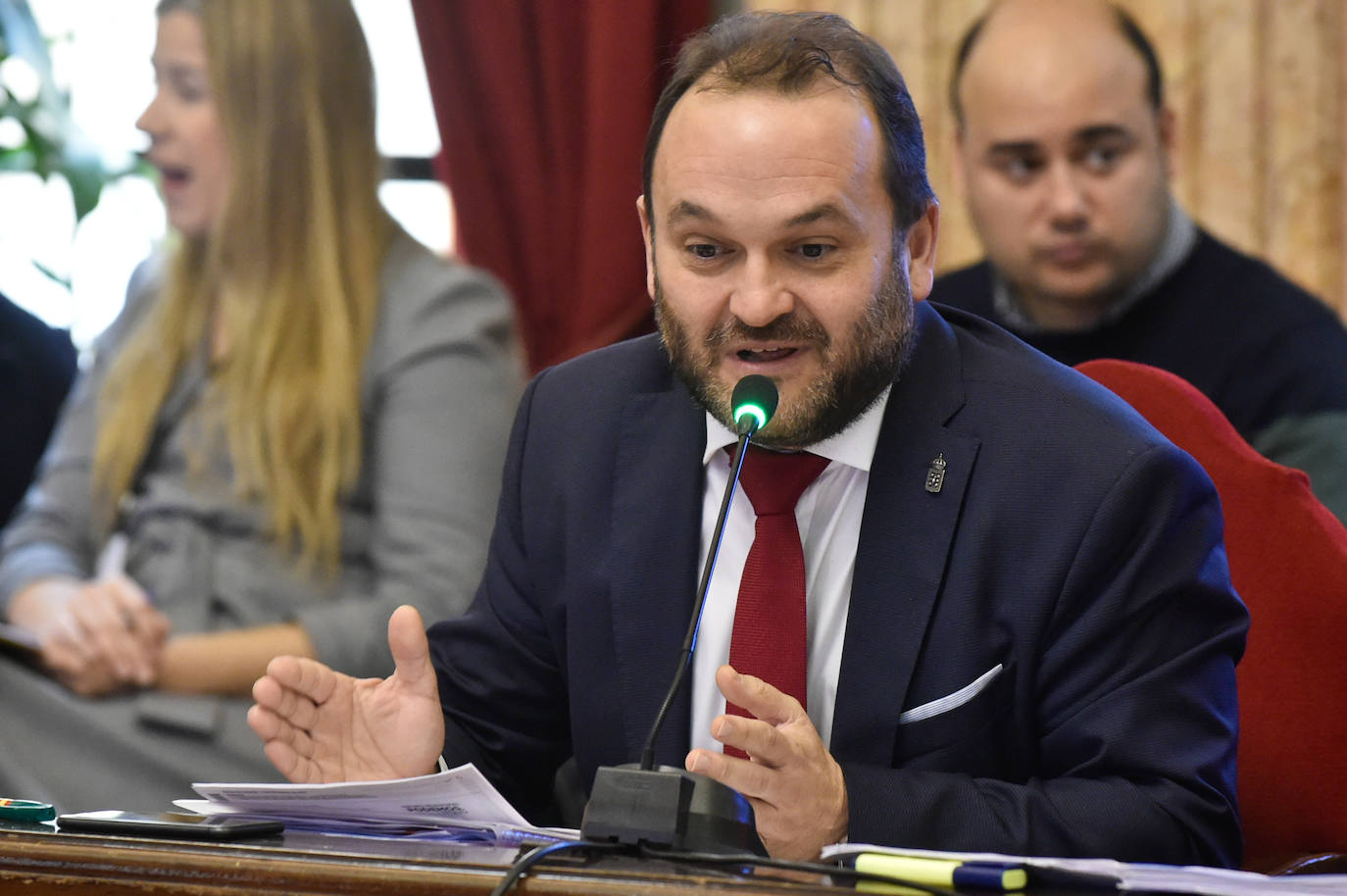 Pleno del Ayuntamiento de Murcia, este jueves.