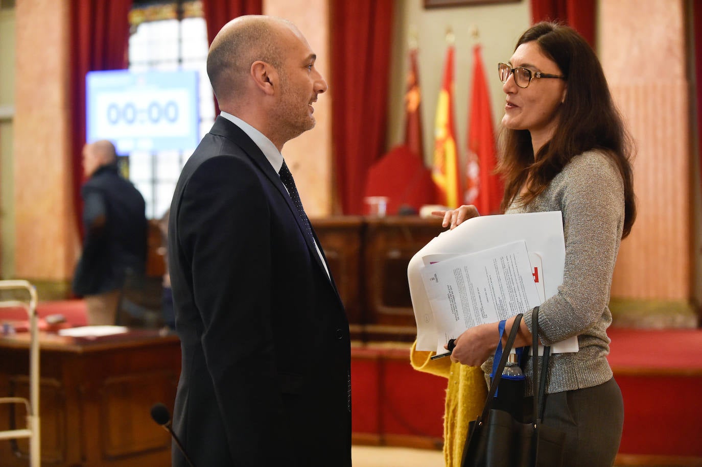 Pleno del Ayuntamiento de Murcia, este jueves.