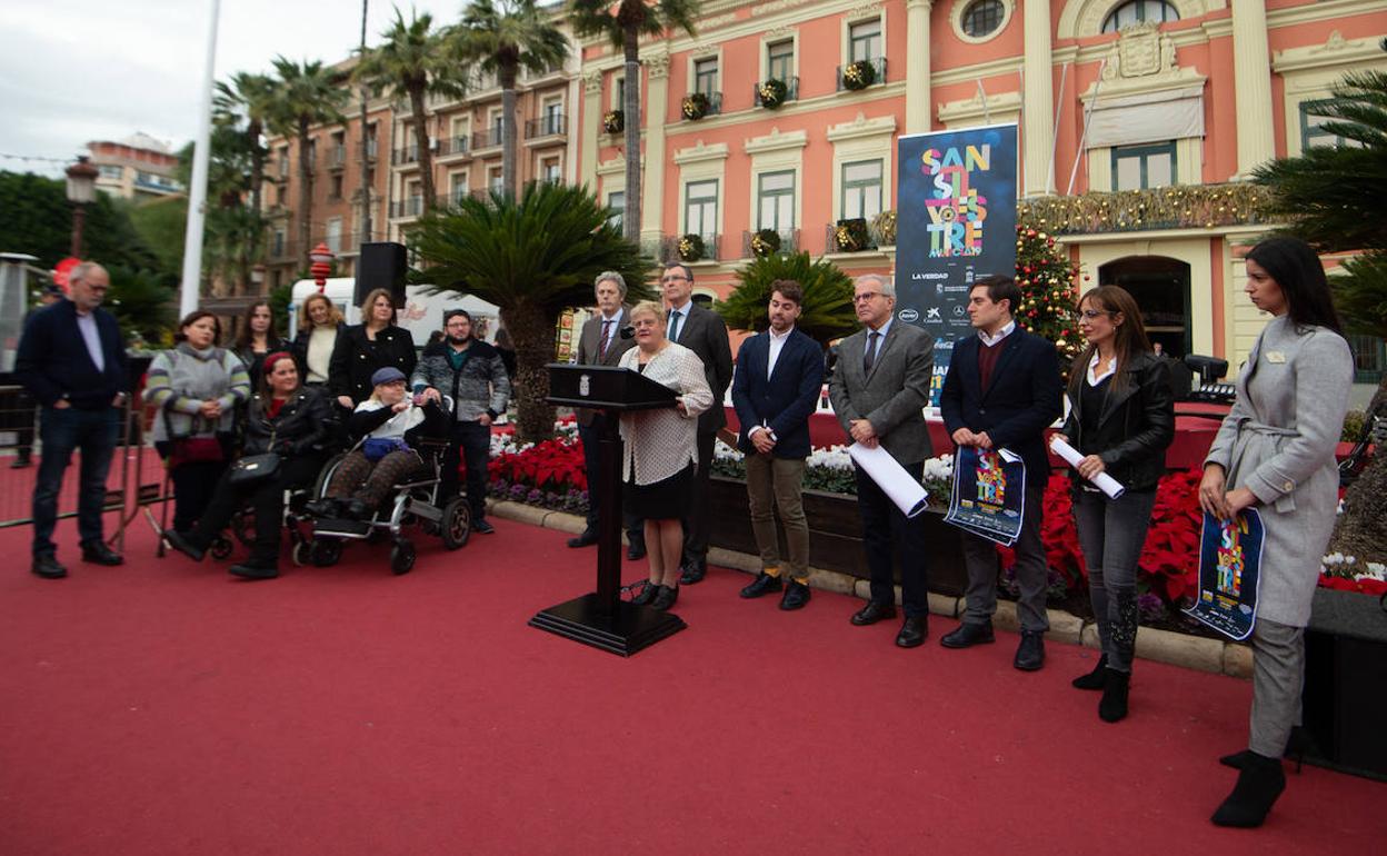 Presentación de la San Silvestre de Murcia 2019. 