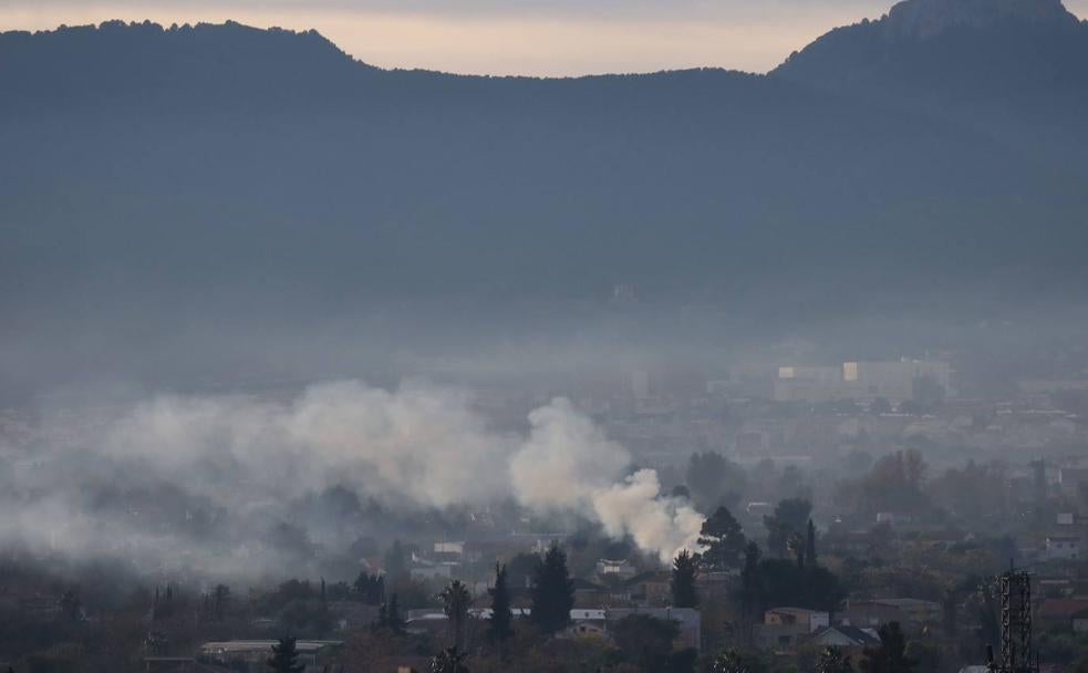Imagen de la huerta de Murcia, tomada el pasado jueves por la mañana desde Los Jerónimos. 