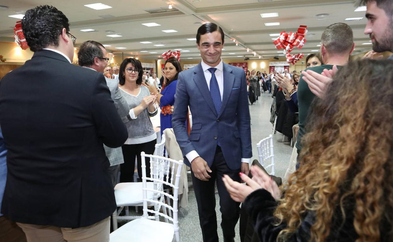 El torero Paco Ureña, en la gala del Club Taurino de Lorca.