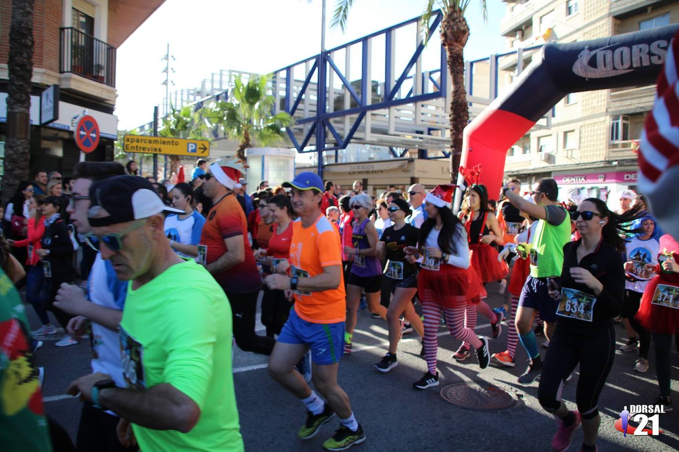 El corredor del UCAM Cartagena completa los cinco kilómetros en 15:33 minutos, por los 18:34 para la atleta del Club Atletismo Puertas Lorca