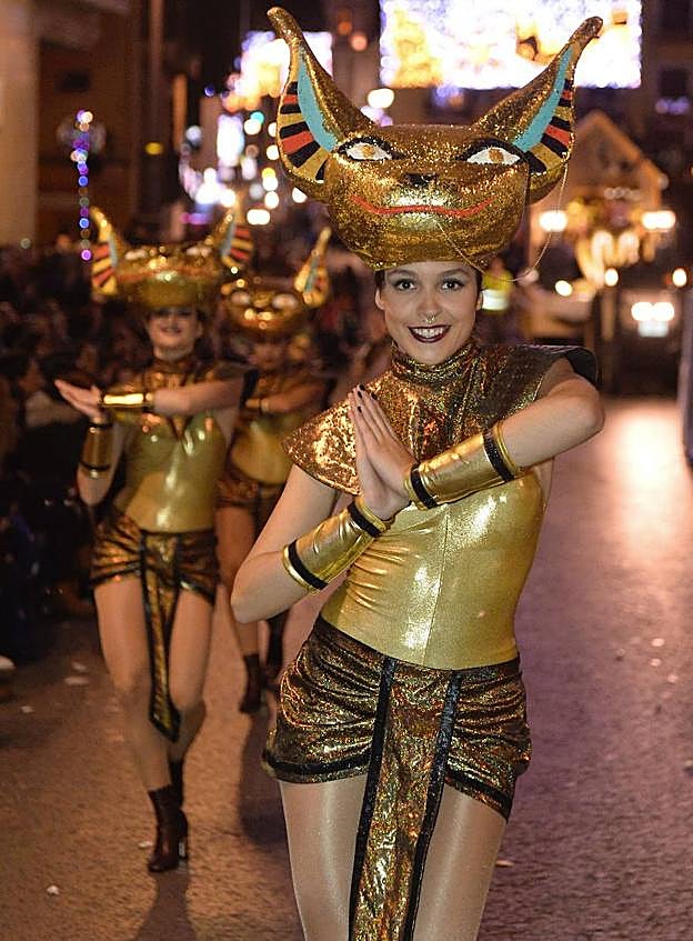 La Cabalgata de Murcia, rindiendo homenaje a Egipto. 