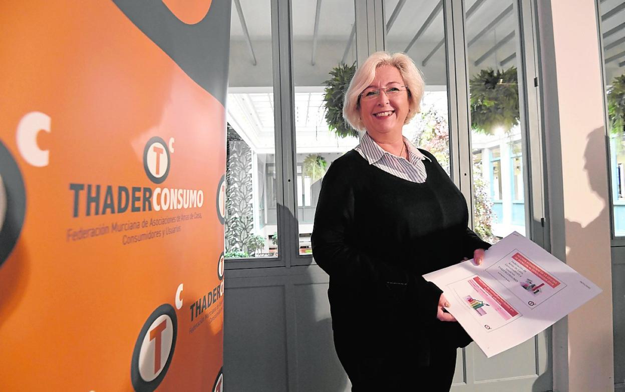 Juana Pérez, presidenta de la Federación de Consumidores y Usuarios Thader Consumo. 