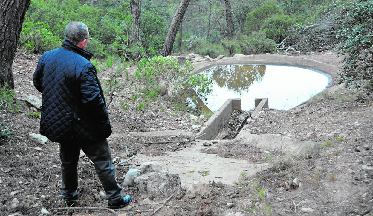 El pozo de nieve de Ricote, esta misma semana. 