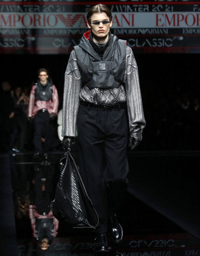 Las propuestas del diseñador Giorgio Armani desfilaron por la Milán Fashion Week.