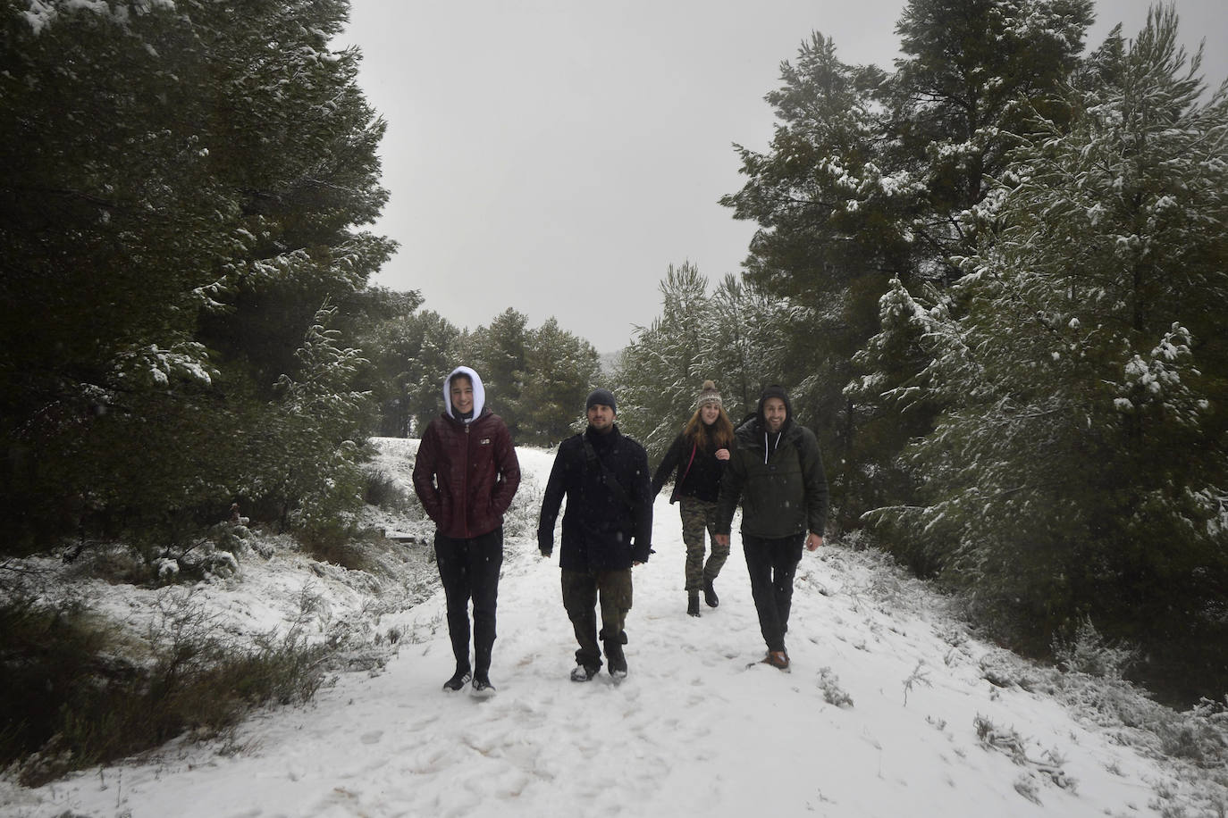 Junto a estos registros destacan los 20 centímetros de Bullas, a 600 metros; Caravaca-Los Rollos (15 centímetros), Benizar (10 cm), Totana-La Carrasca (10 cm) y Alhama-Sierra Espuña (2 cm)