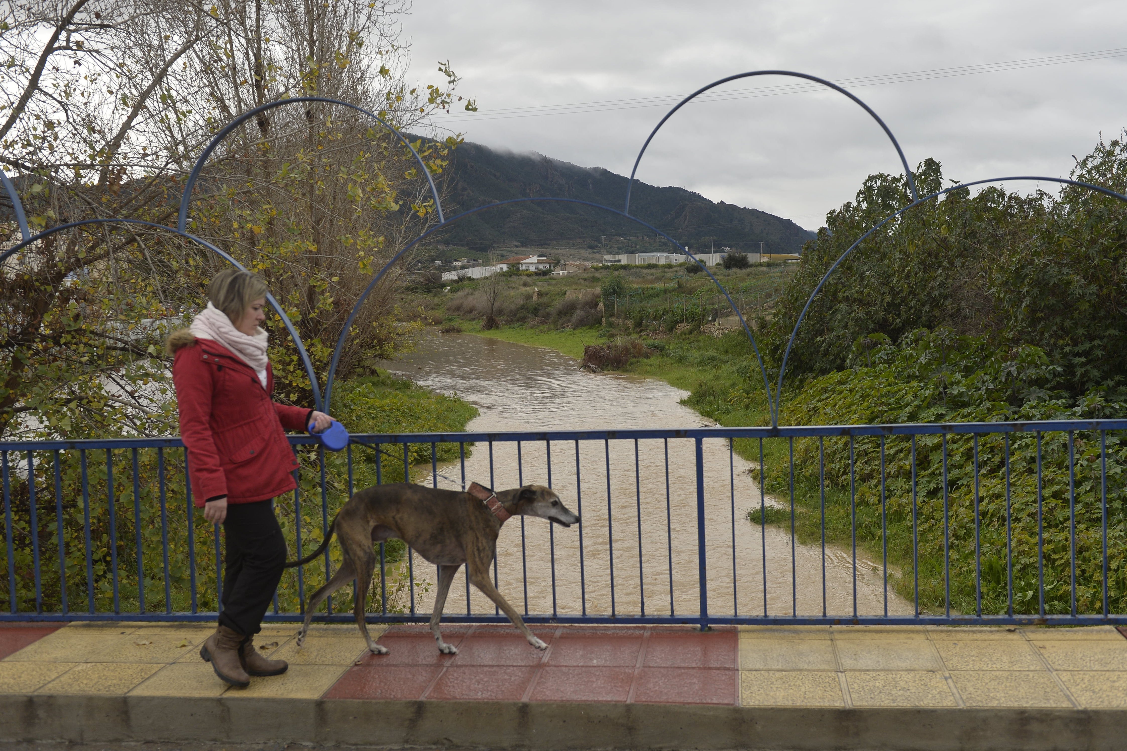 En el sur del municipio, la rambla de El Garruchal también acabó inundada tras el temporal de este martes