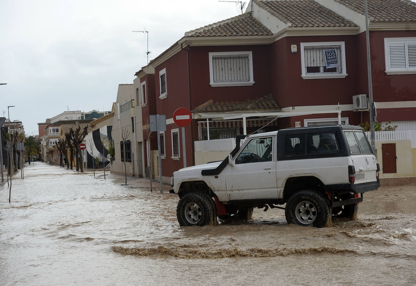 El municipio de Los Alcázares volvió a ser uno de los más afectados por el temporal que recorrió la Región