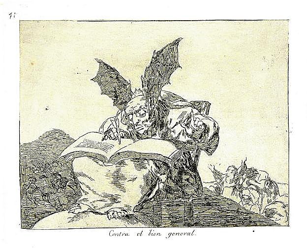 'Contra el bien general' de Goya. 