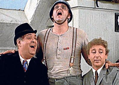 Imagen secundaria 1 - Imágenes de 'Los productores' y 'Malditos bastardos'.