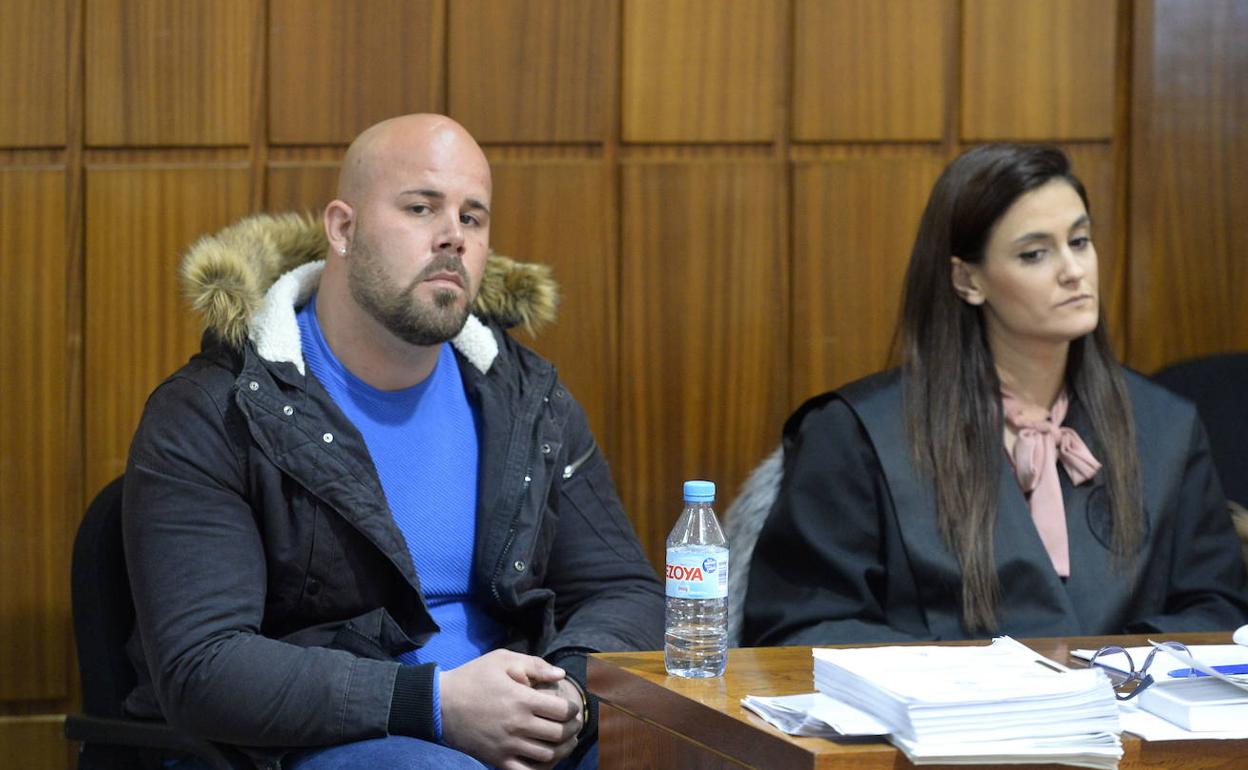 El principal acusado del crimen de Águilas, durante una de las sesiones del juicio.