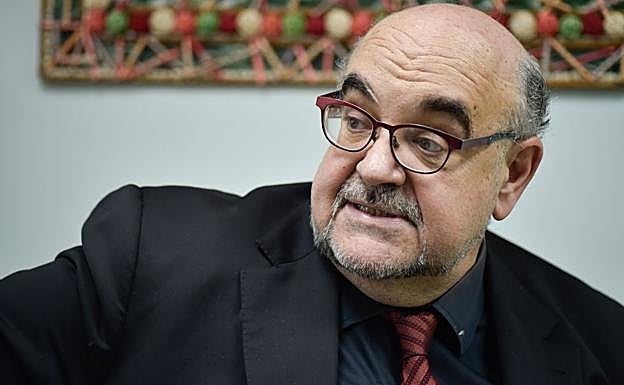 Esteban Beltrán, en un momento de la entrevista. 