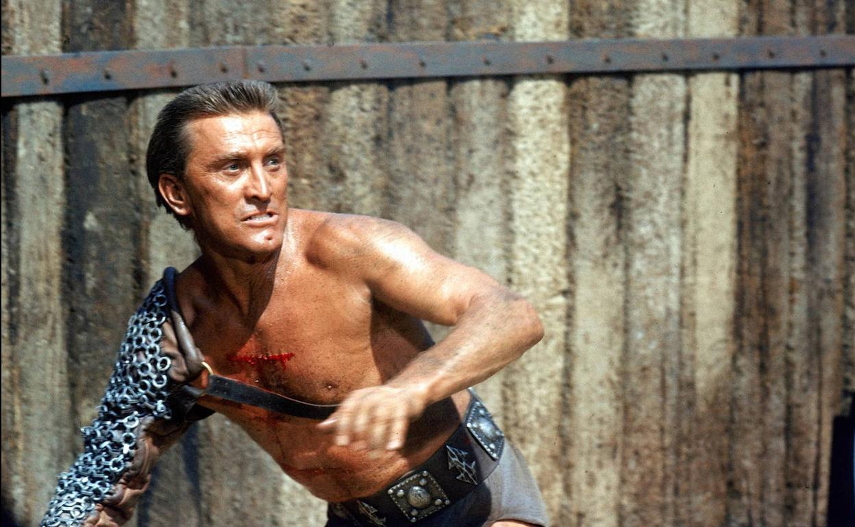 Kirk Douglas durante la película 'Espartaco'.