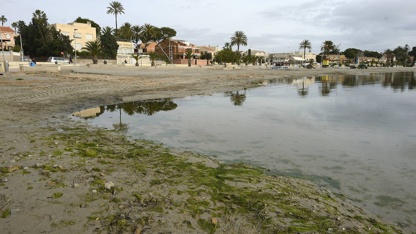 Fotos: Operación &#039;draga y pintura&#039; en las playas de la Región