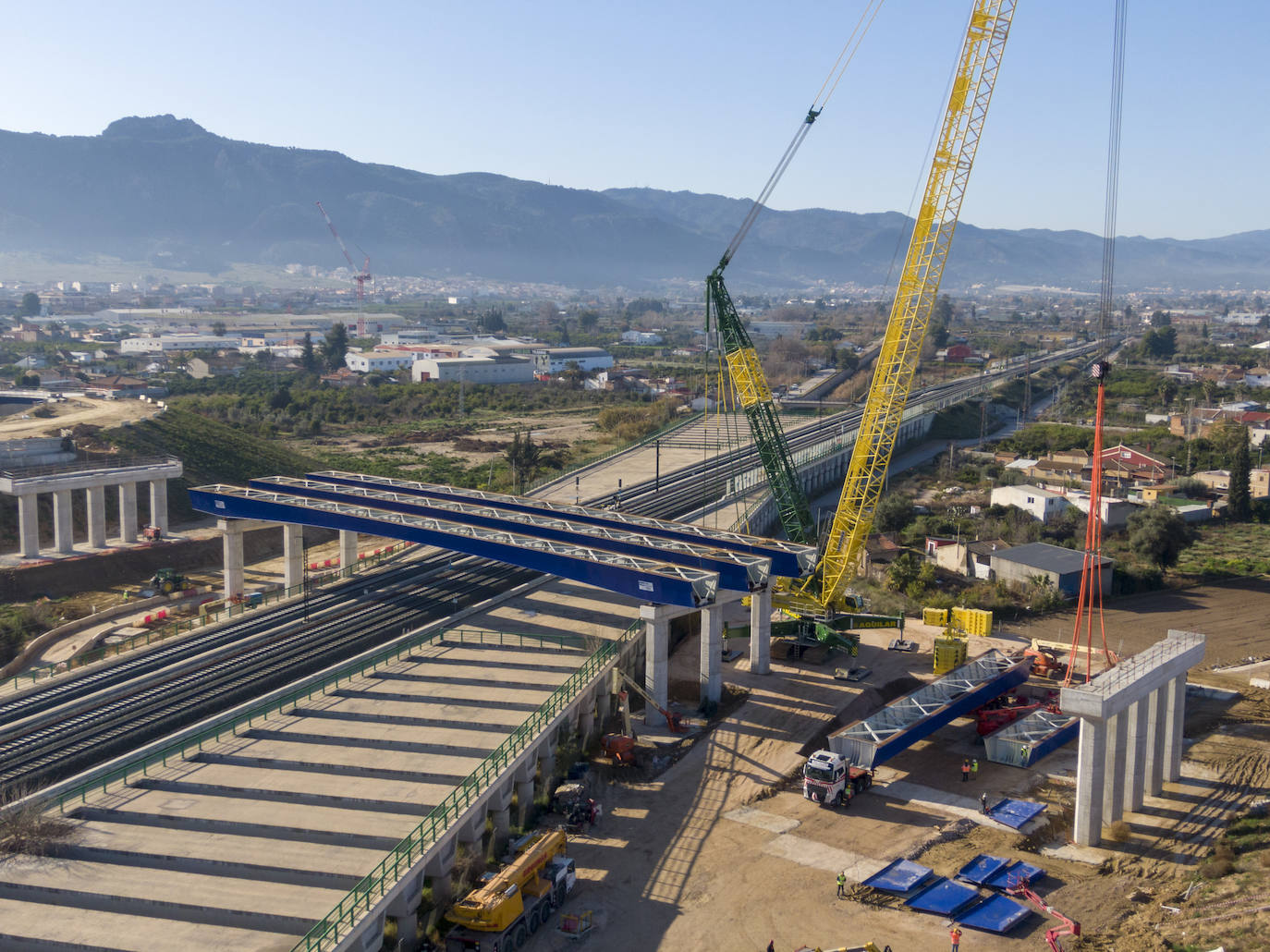 El Ministerio acelera las obras para aliviar el tráfico en el cinturón sur de Murcia. 