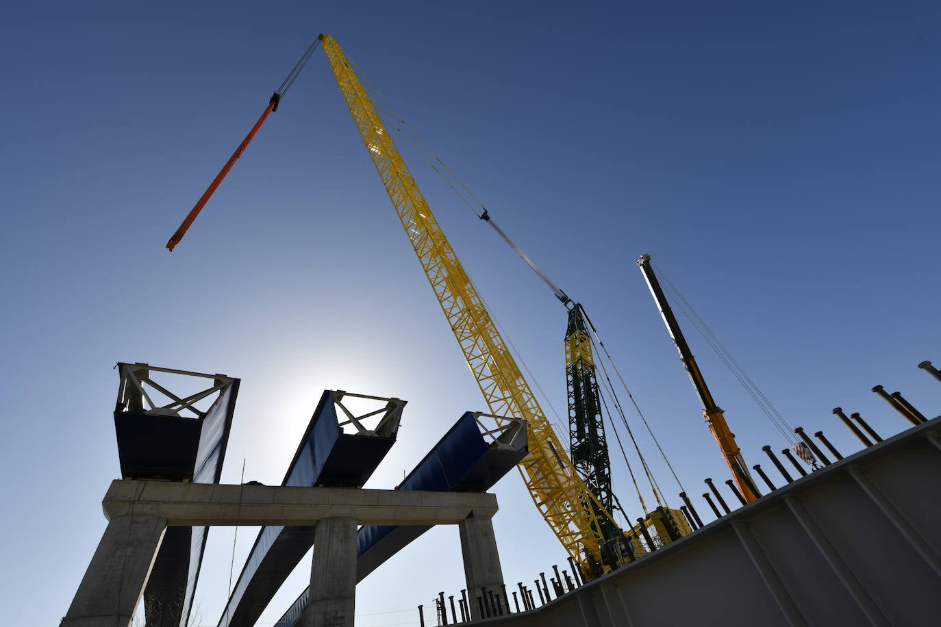 El Ministerio acelera las obras para aliviar el tráfico en el cinturón sur de Murcia. 