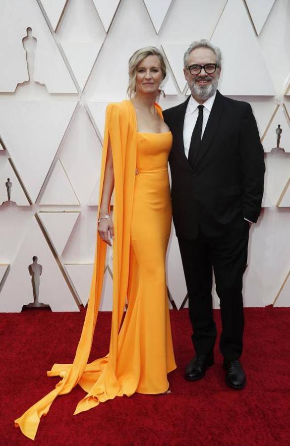 El director de cine Sam Mendes y Alison Balsom. 