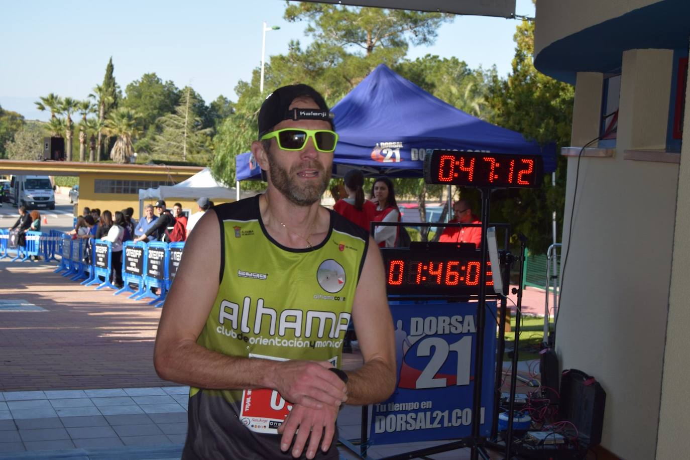 El corredor del Trail Santomera completa los 26 kilómetros en un tiempo de 1:55:05, por la marca de 2:15:15 para la deportista del Automenor Running Team