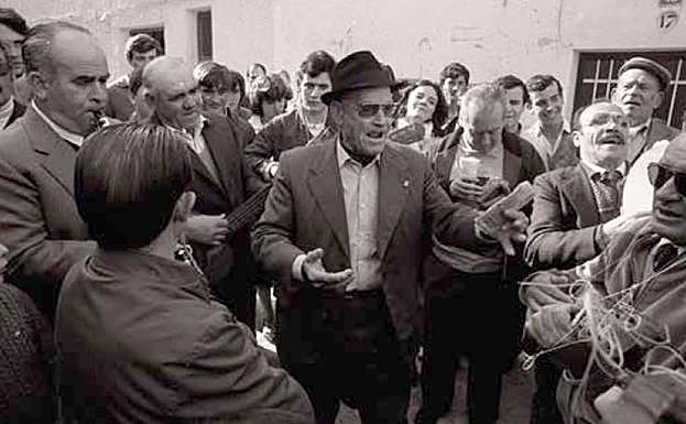 Rita, en 1984, durante la festividad del 6 de enero en Aledo.