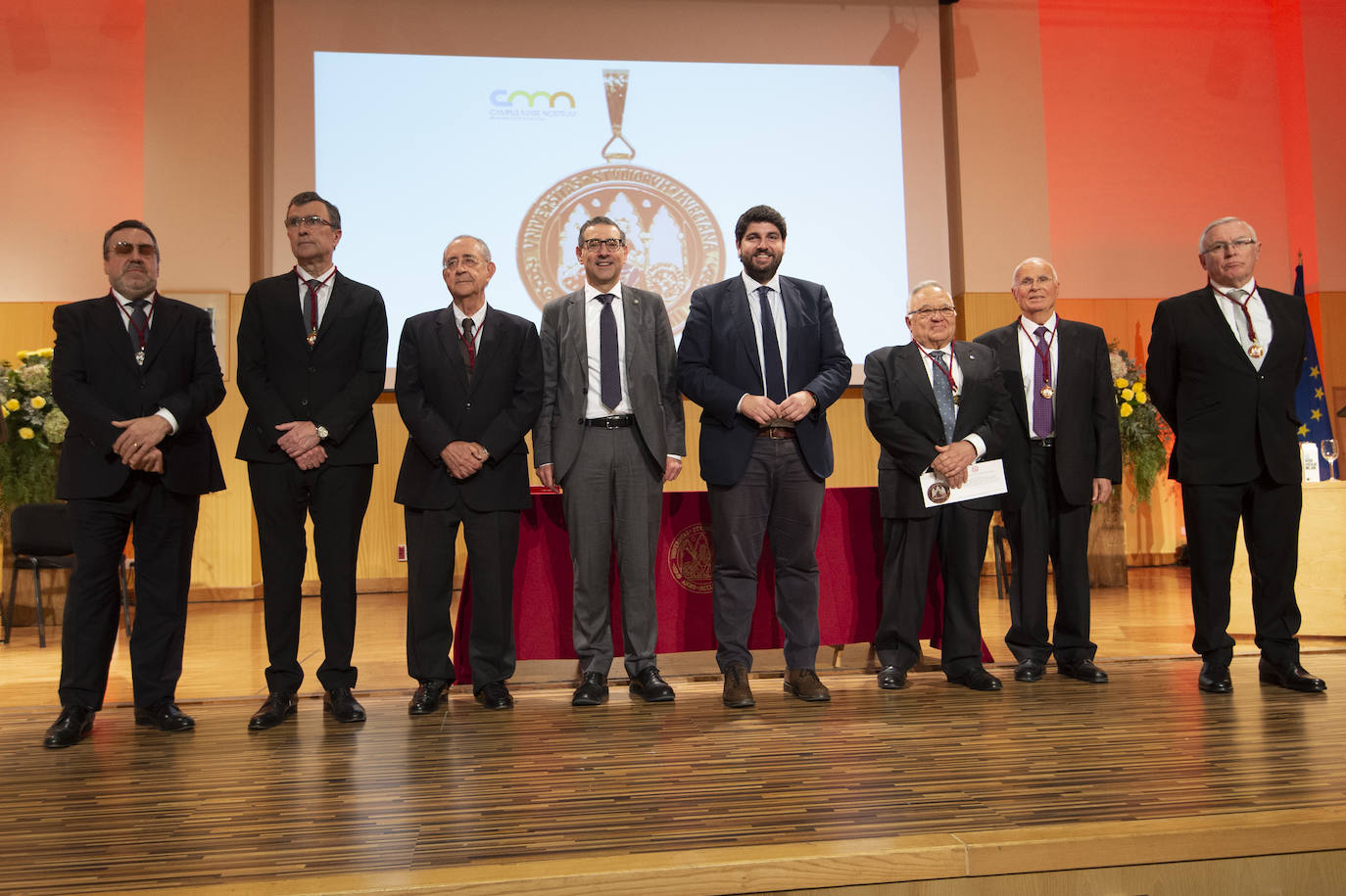 Fotos: La UMU entrega sus Medallas de Oro a los exrectores Lozano Teruel, Roca, Monreal, Ballesta y Cobacho