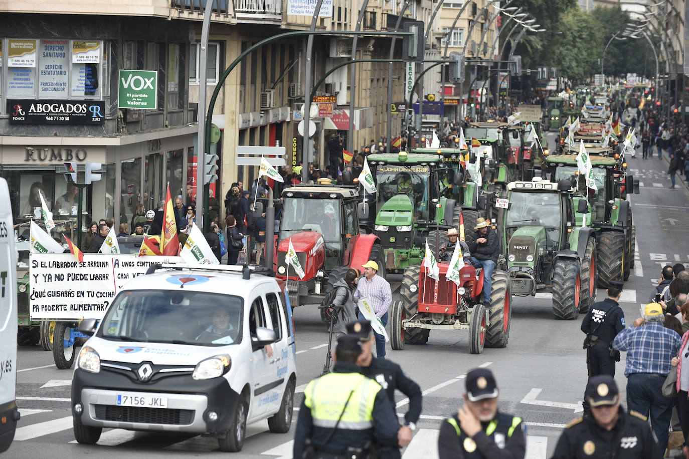 Fotos: La protesta del campo llega ya a Murcia