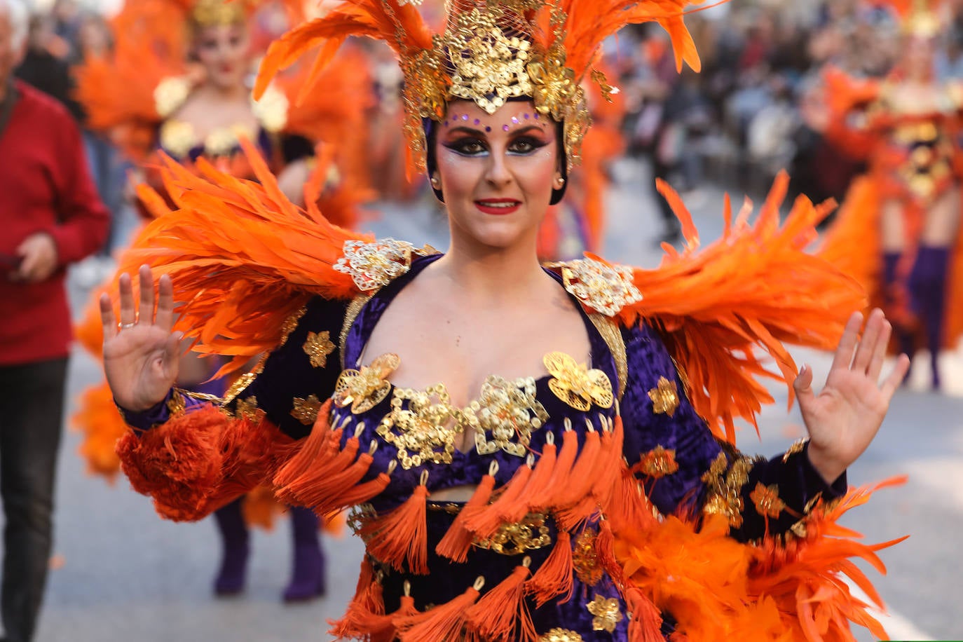 Fotos: Águilas se llena de color en el segunda gran desfile del Carnaval