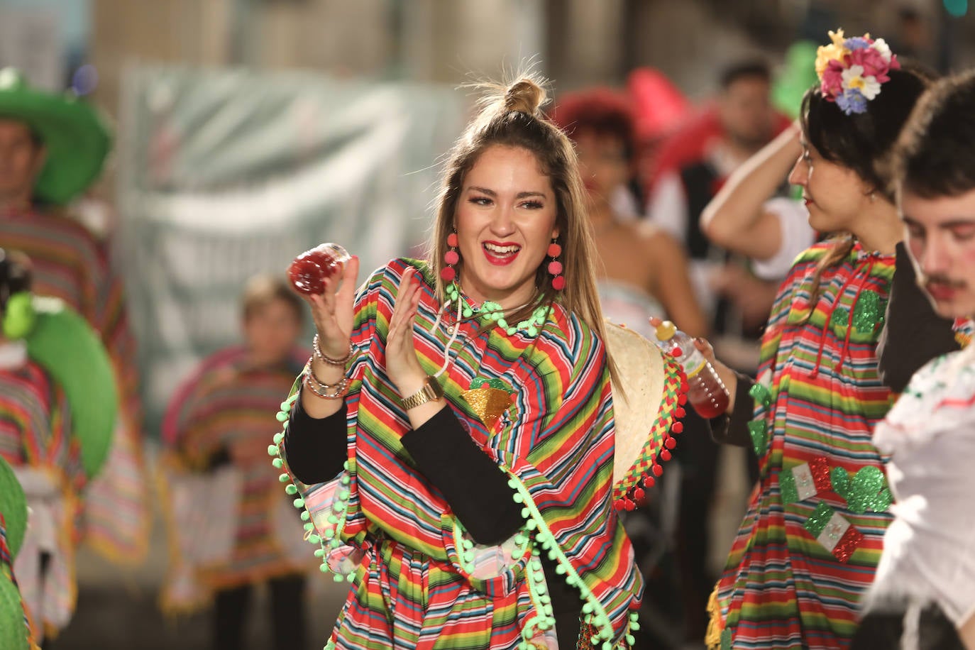 Fotos: Águilas se llena de color en el segunda gran desfile del Carnaval