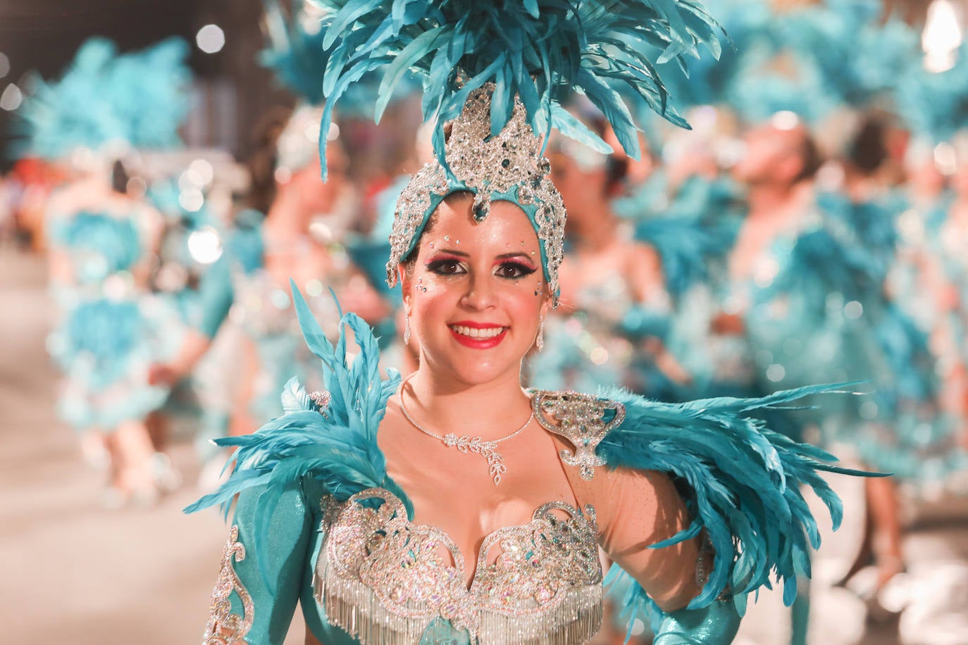 Fotos: Águilas se llena de color en el segunda gran desfile del Carnaval