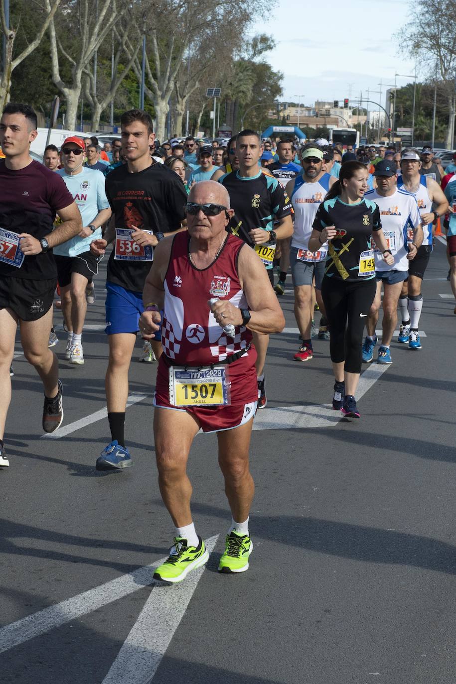 Fotos: Juan Ramón García y Wafiya Benali vencen en la Media Maratón de Cartagena