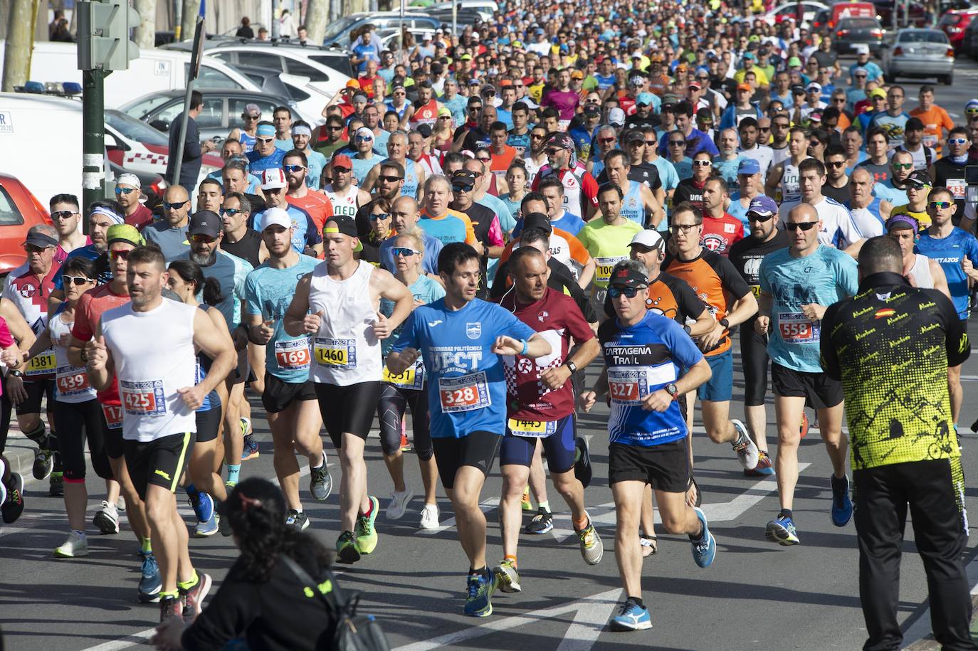 Fotos: Juan Ramón García y Wafiya Benali vencen en la Media Maratón de Cartagena