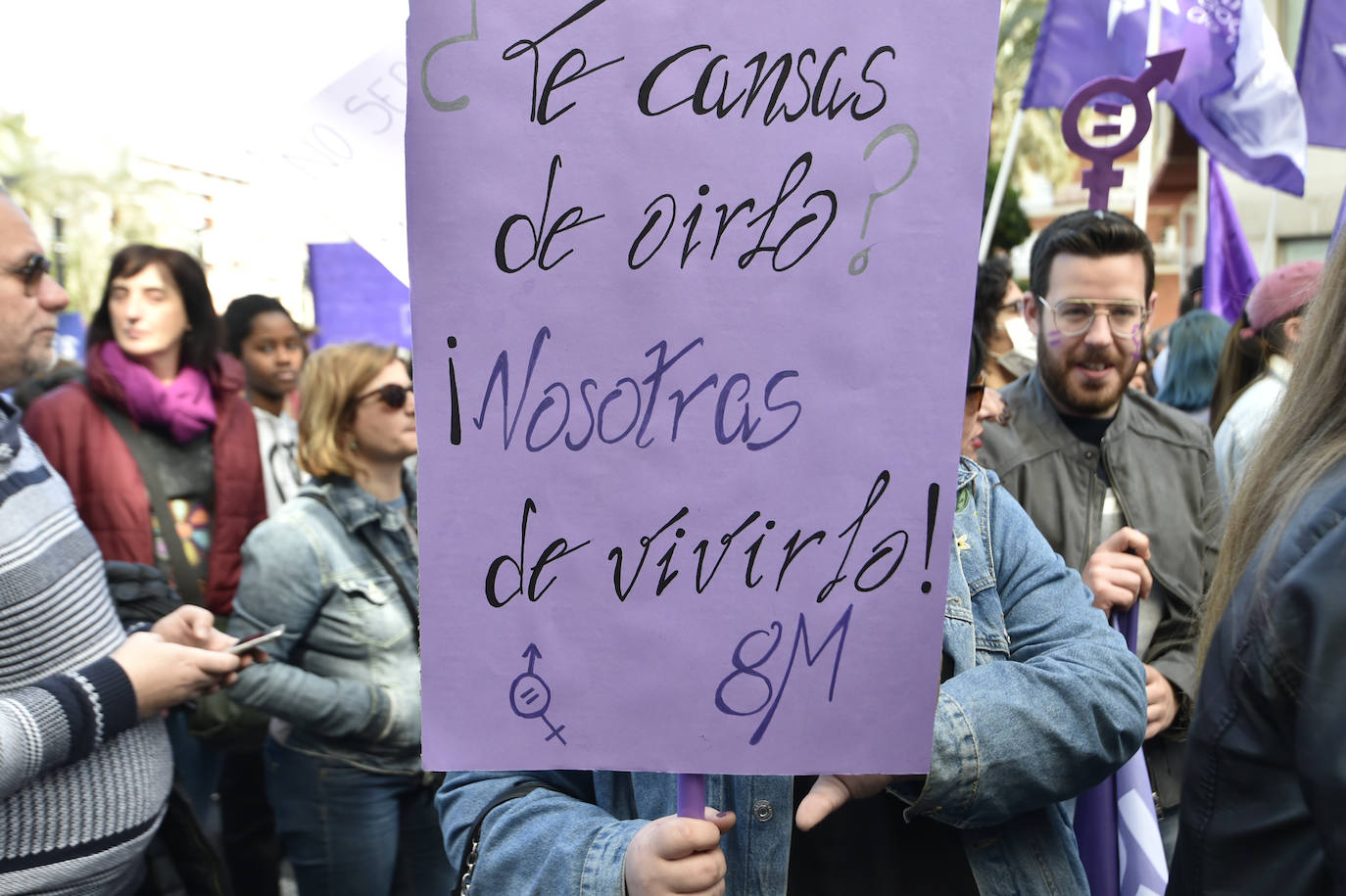 La manifestación transcurrió en un ambiente sano, alegre y reivindicativo.