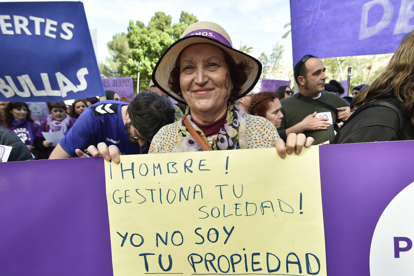 La manifestación transcurrió en un ambiente sano, alegre y reivindicativo.