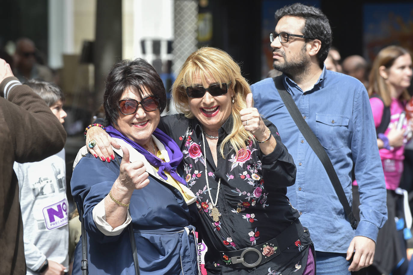 La manifestación transcurrió en un ambiente sano, alegre y reivindicativo.